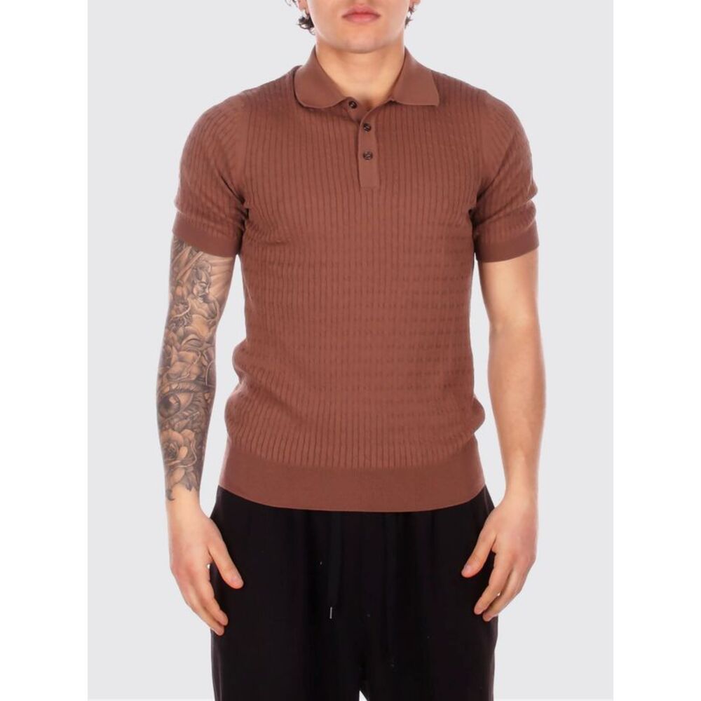 Tagliatore Polo Shirt Men Brown